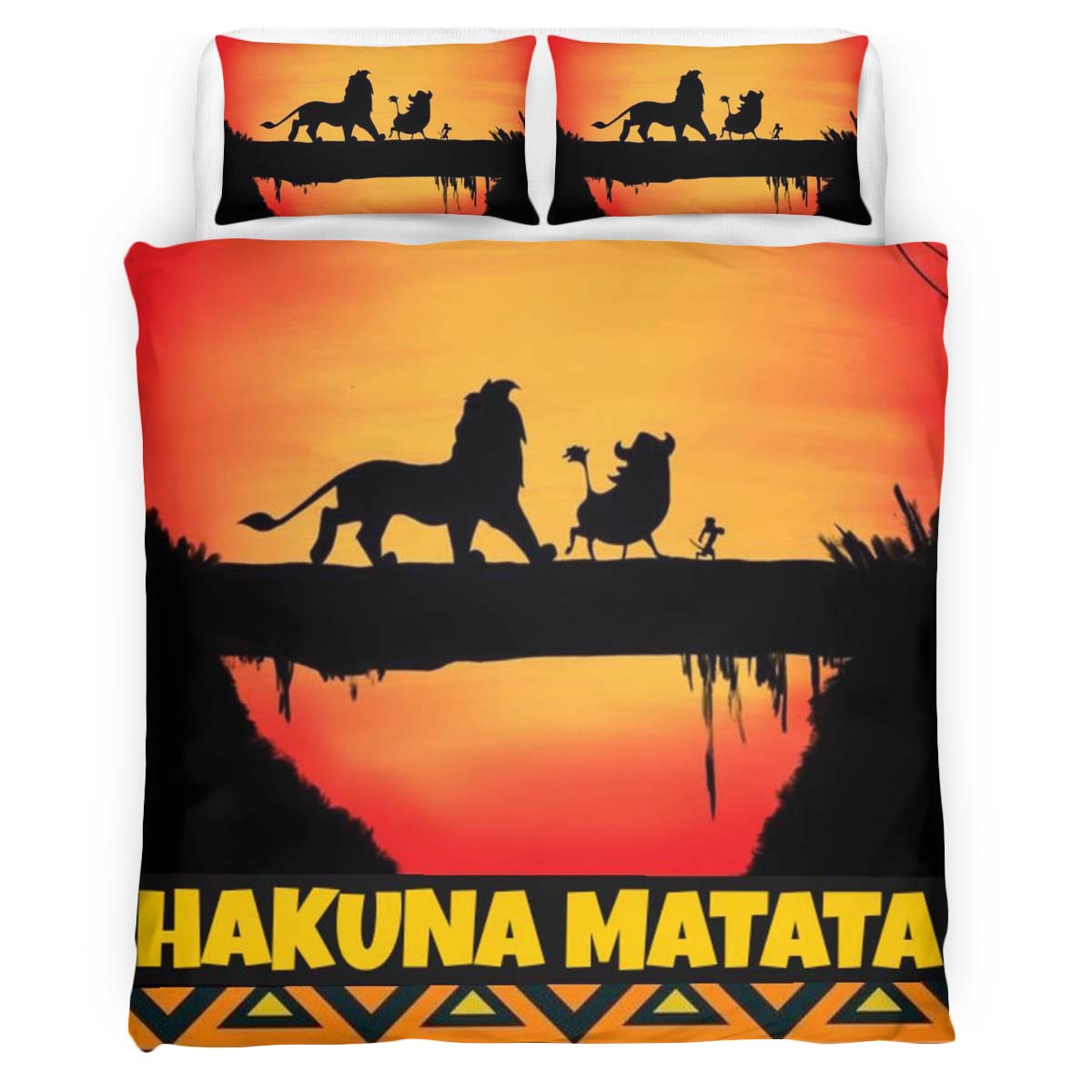 Hakuna Matata The Lion King Characters 2 Duvet Cover