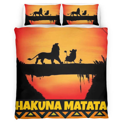 Hakuna Matata The Lion King Characters 2 Duvet Cover