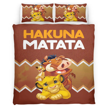 Hakuna Matata The Lion King Characters 3 Duvet Cover