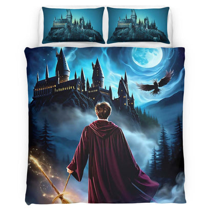 Harry Potter And Hogwarts School Duvet Cover