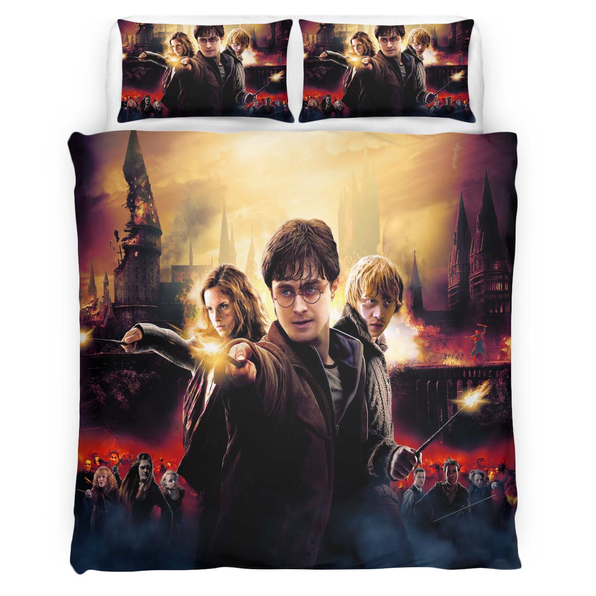Harry Potter And The Deathly Hallows Duvet Cover