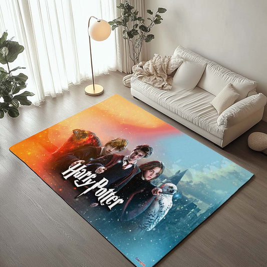 Harry Potter Characters Harry Hermione Ron Rug