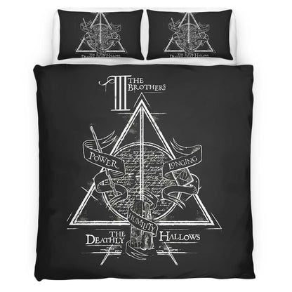 Harry Potter Deathly Hallows the Brothers Duvet Cover