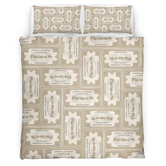 Harry Potter Hogwarts Express Platform Ticket Duvet Cover