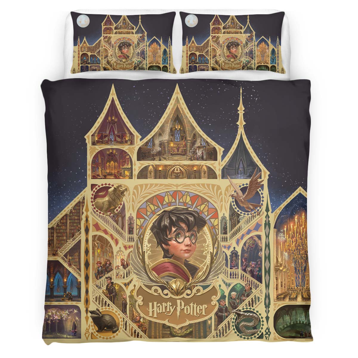 Harry Potter Hogwarts School 3 Duvet Cover