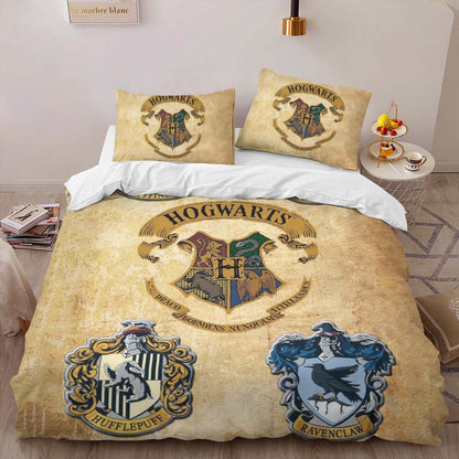Harry Potter Hogwarts School And Four Houses Duvet Cover 2