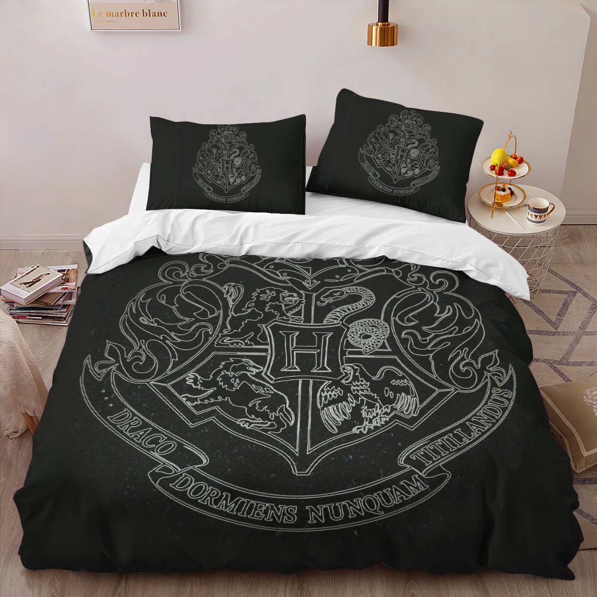 Harry Potter Hogwarts School Logo 03 Duvet Cover 2