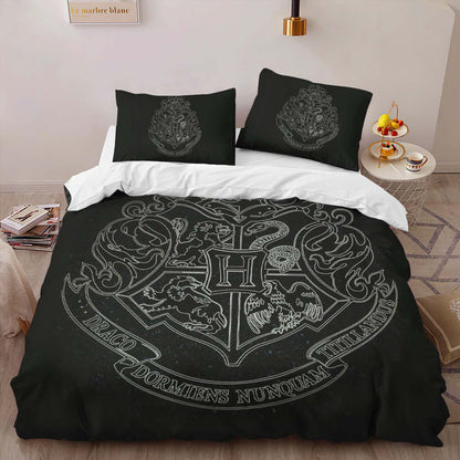 Harry Potter Hogwarts School Logo 03 Duvet Cover 2