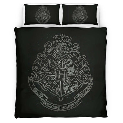 Harry Potter Hogwarts School Logo 03 Duvet Cover