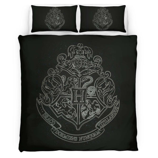 Harry Potter Hogwarts School Logo 03 Duvet Cover