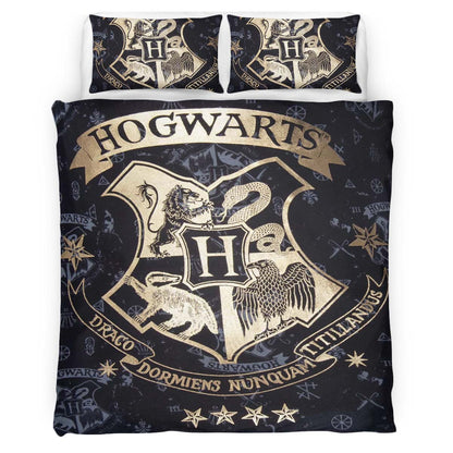 Harry Potter Hogwarts School Logo Art Duvet Cover