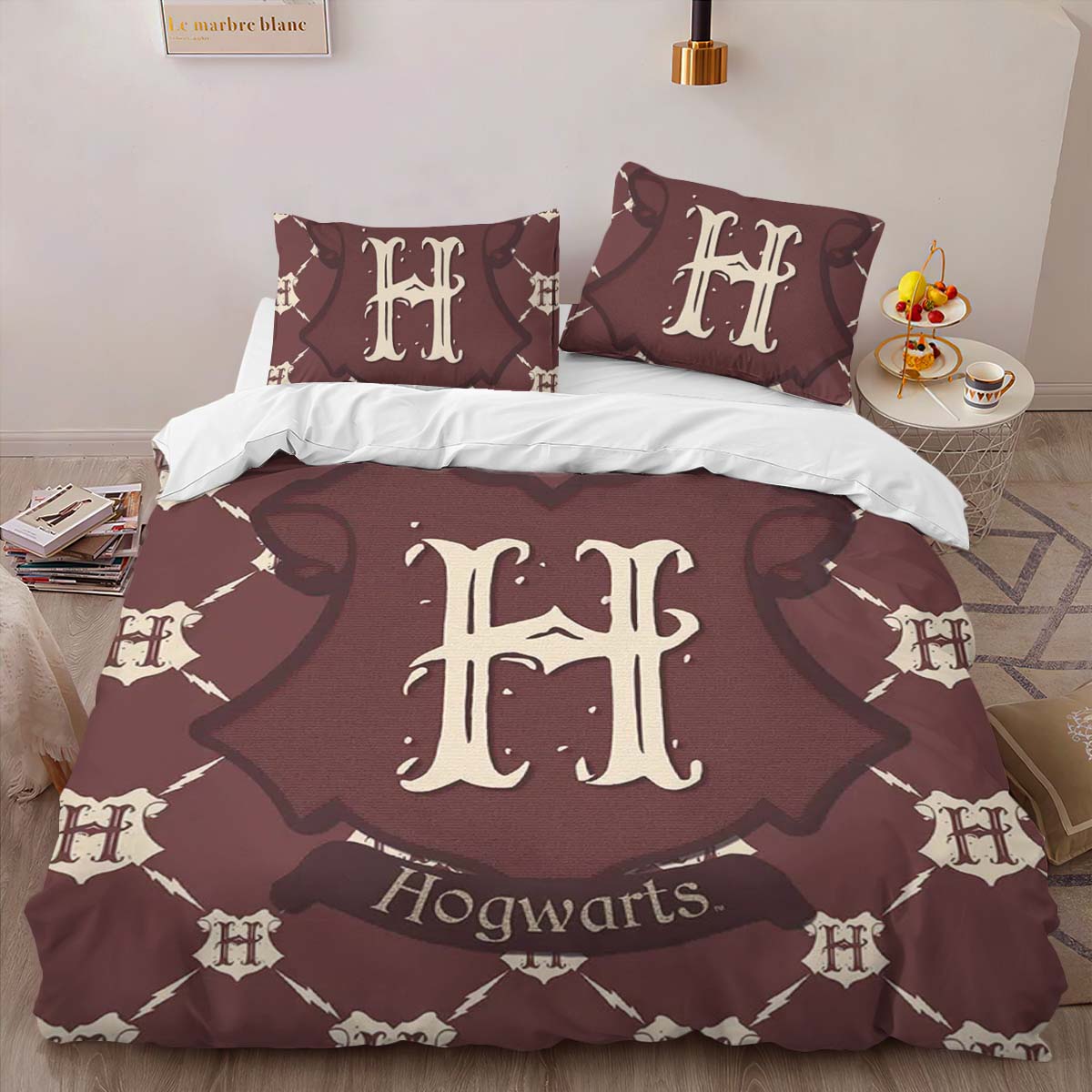 Harry Potter Hogwarts School Logo Pattern Duvet Cover 2