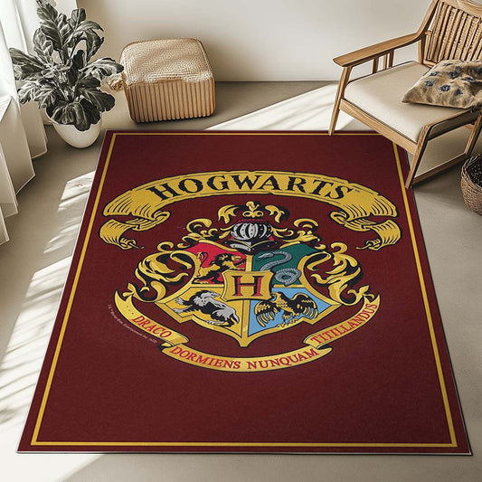 Harry Potter Hogwarts School Logo Special Style Rug