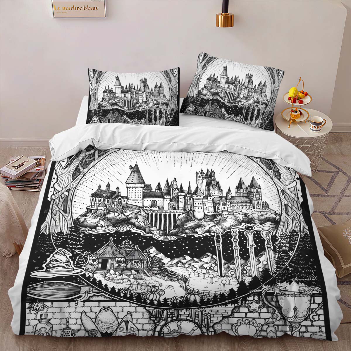 Harry Potter Hogwarts School and Symbols Duvet Cover 2