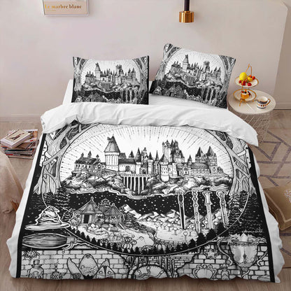 Harry Potter Hogwarts School and Symbols Duvet Cover 2