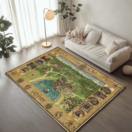 Harry Potter Marauder's Map Rug