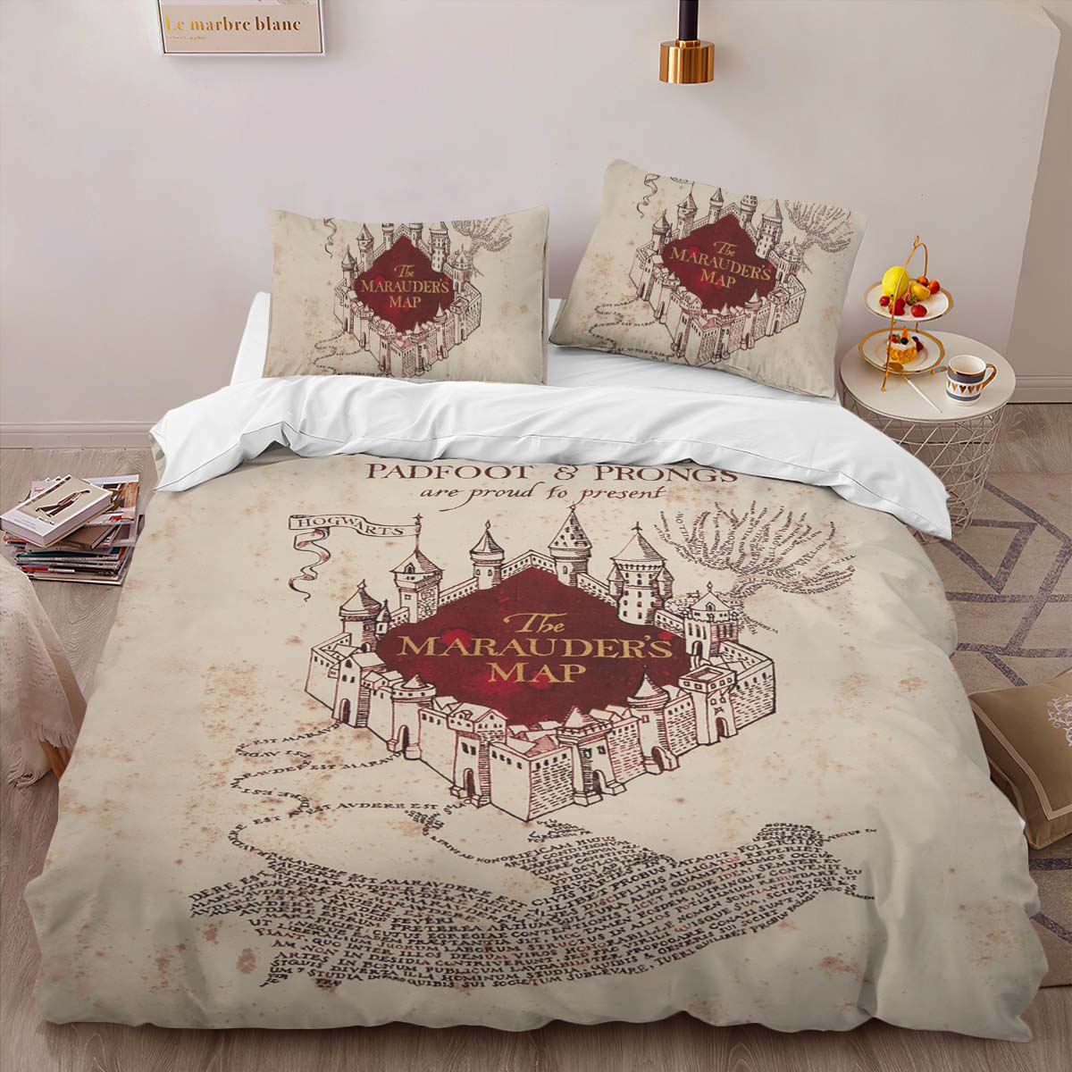 Harry Potter Marauder's Map I solemnly swear Duvet Cover 2