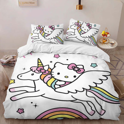 Hello Kitty Unicorn 01 Duvet Cover 2