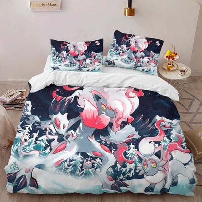 Hisuian Zorua and Zoroark Pokemon 6 Duvet Cover 2