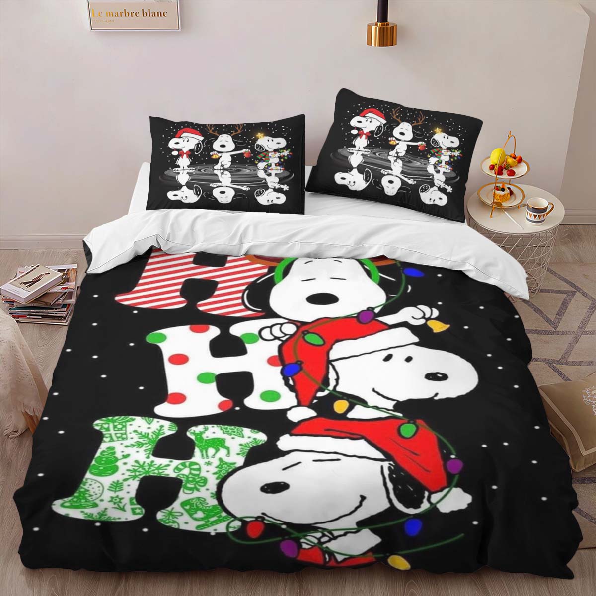 Ho Ho Ho Snoopy Duvet Cover 2