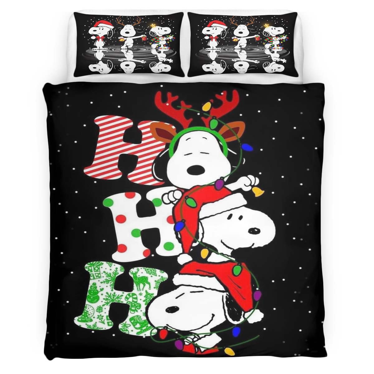 Ho Ho Ho Snoopy Duvet Cover