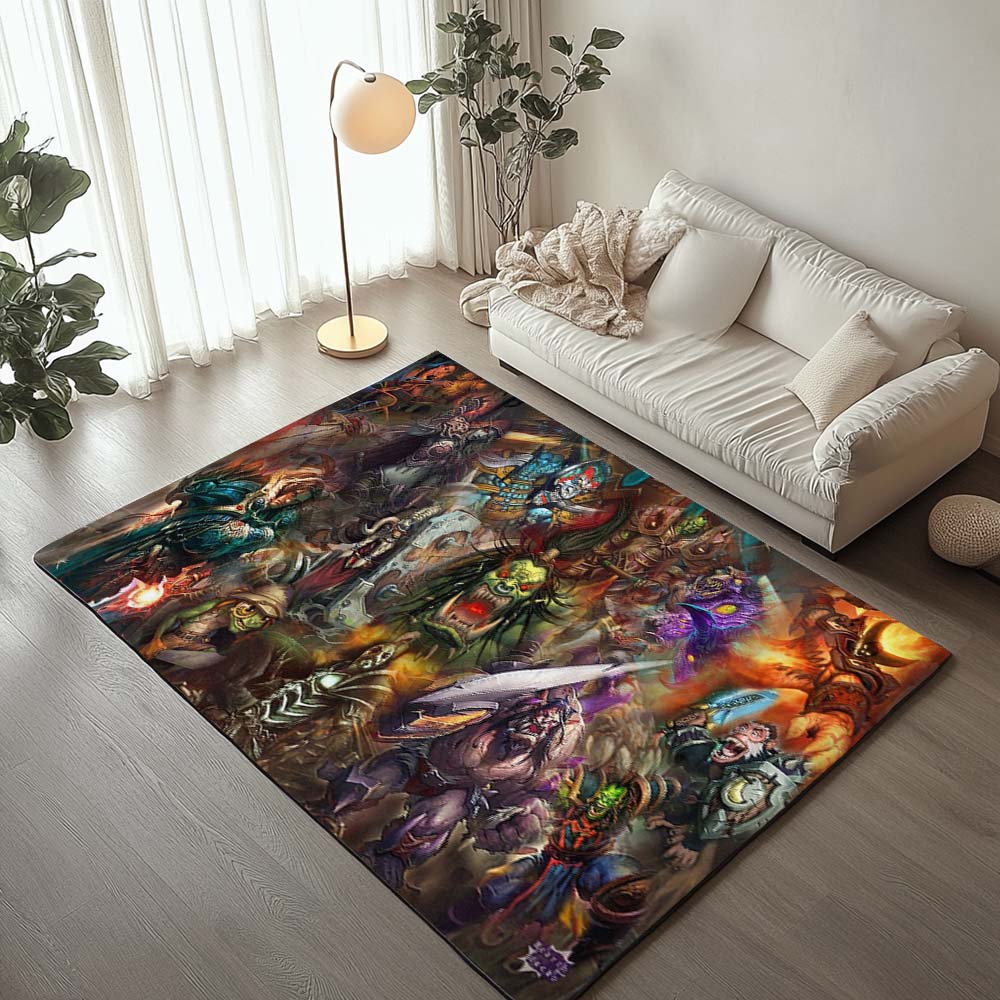 Horde World of Warcraft WOW All Characters Rug