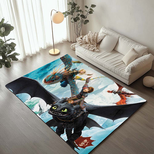 How To Train Your Dragon Characters 01 Rug