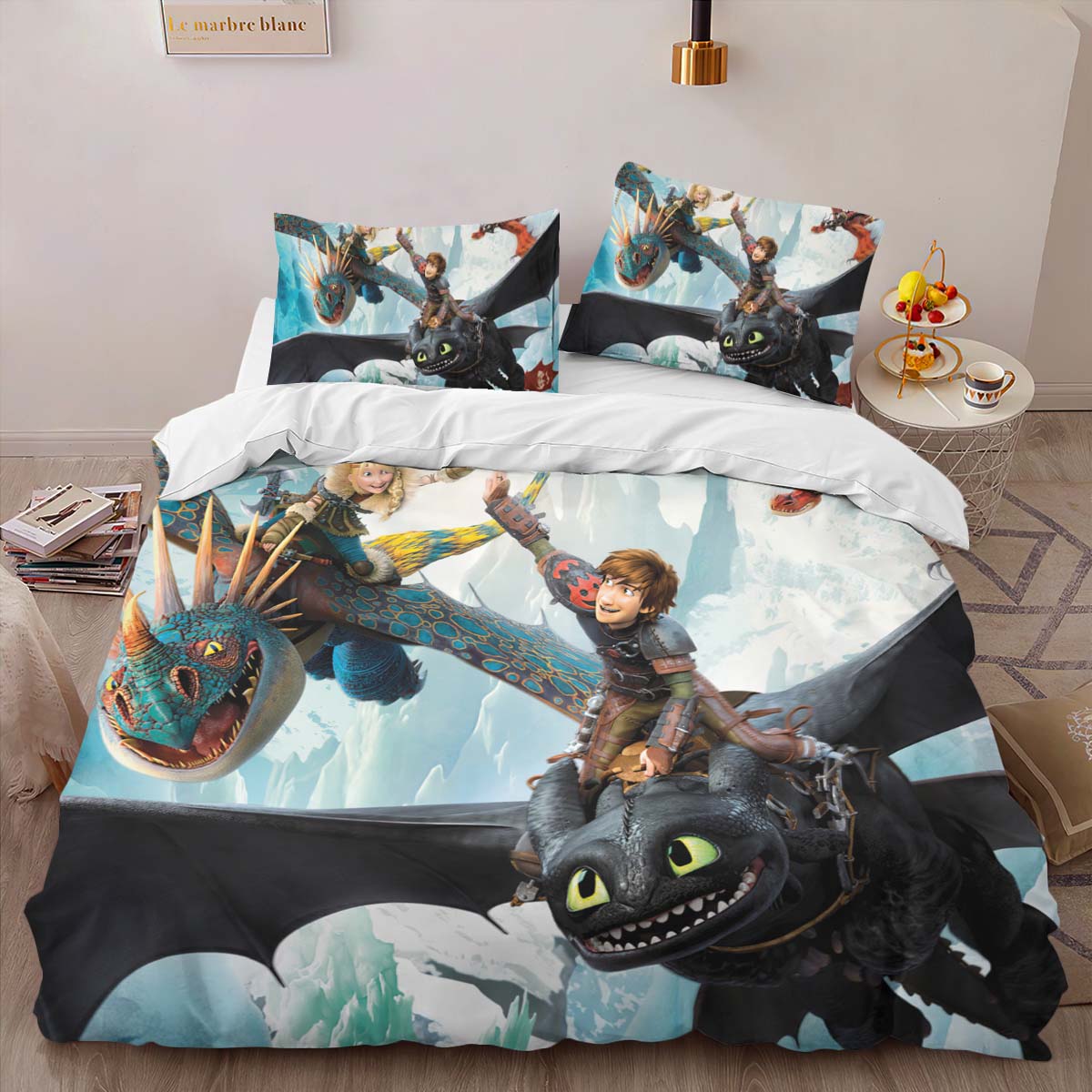 How To Train Your Dragon Characters 01 Duvet Cover 2
