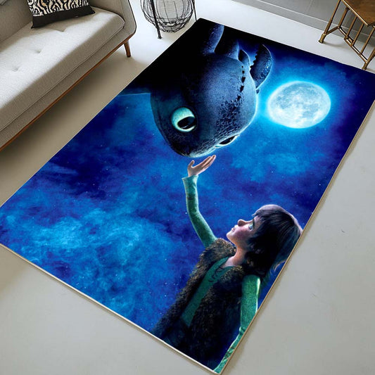 How to train your dragon Toothless and Hiccup 2 Rug