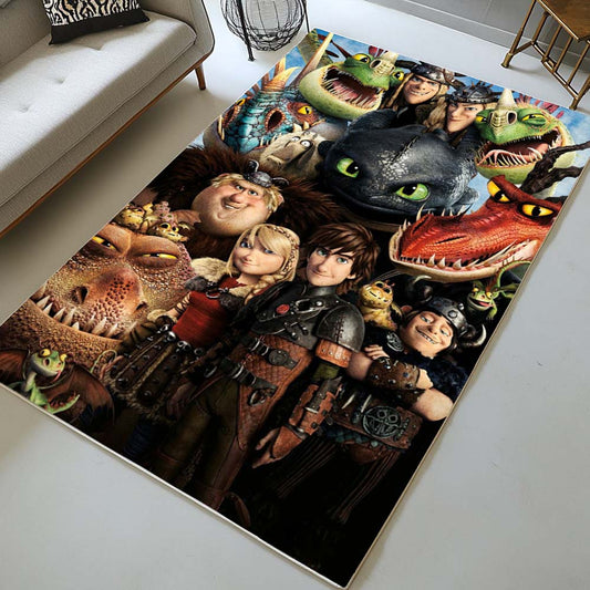 How to train your dragon all characters 2 Rug