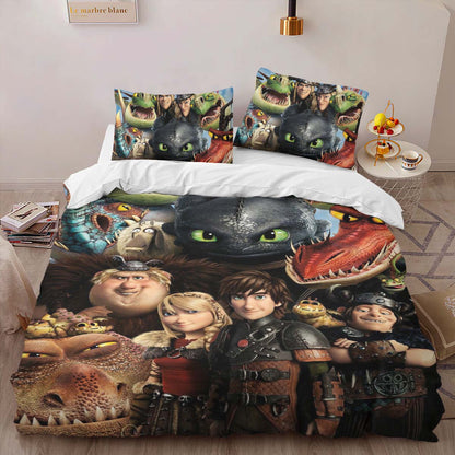 How to train your dragon all characters 2 Duvet Cover 2