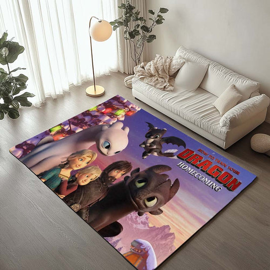 How to train your dragon all characters 3 Rug