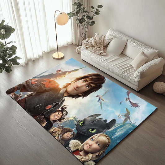 How to train your dragon all characters 5 Rug
