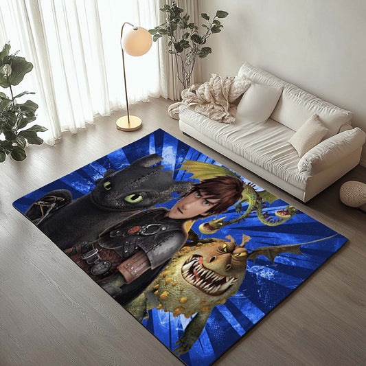 How to train your dragon all characters 6 Rug