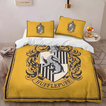 Hufflepuff House Harry Potter Yellow Logo Duvet Cover 2