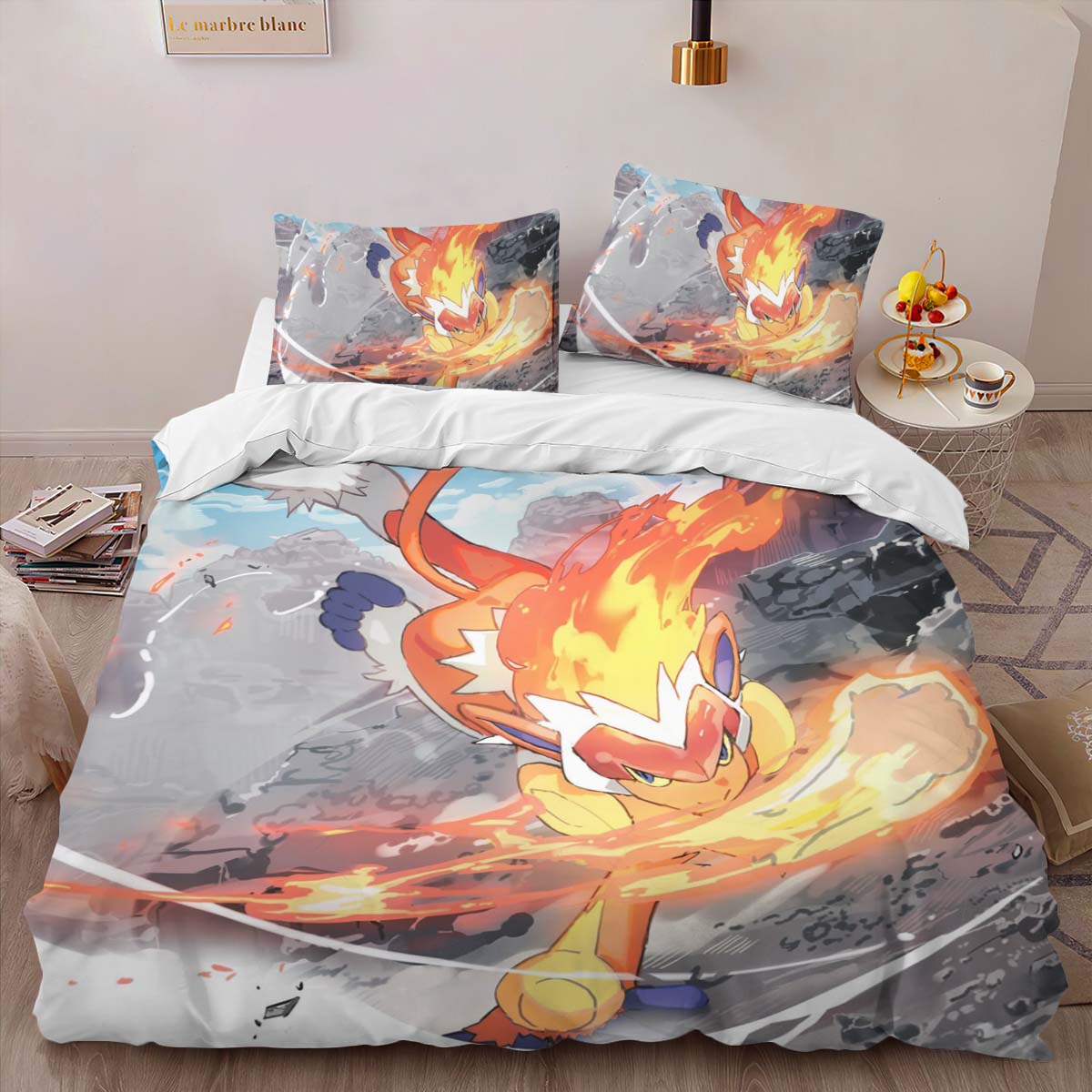 Infernape Pokemon Duvet Cover 2