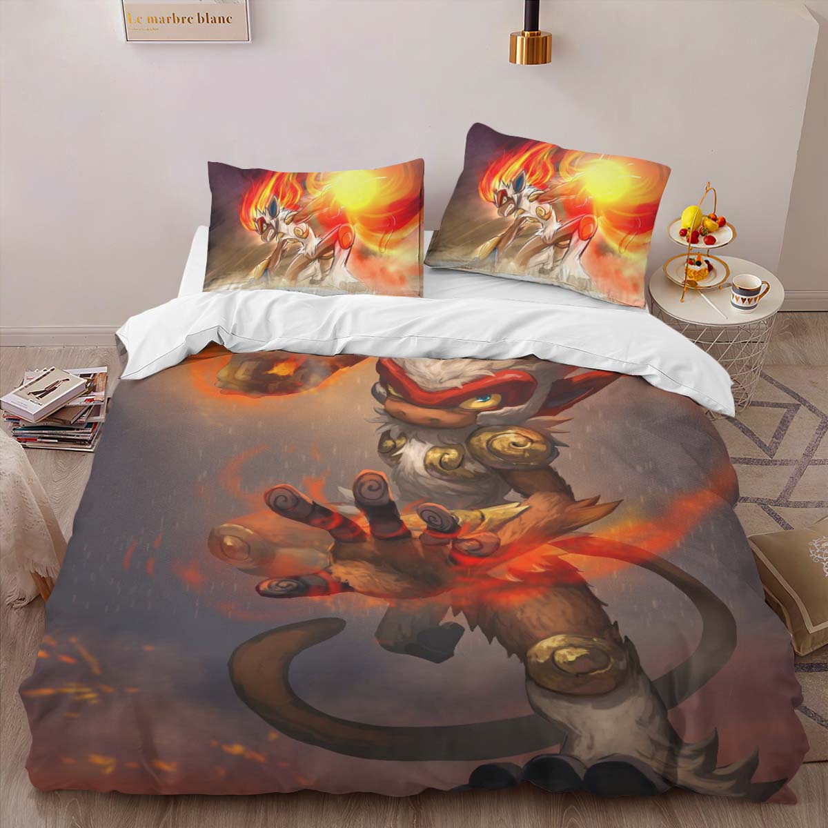 Infernape Pokemon 3 Duvet Cover 2