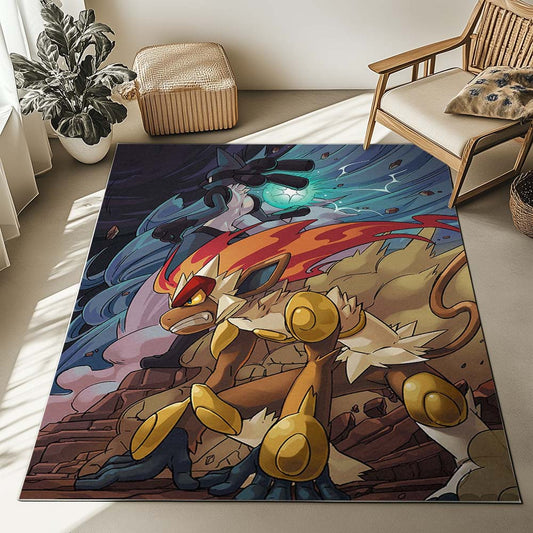 Infernape vs Mega Lucario 2 Rug
