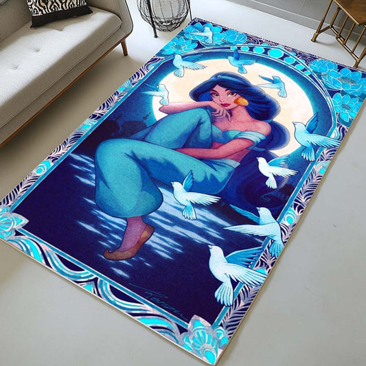 Jasmine Princess Aladdin Fairy Tale Rug