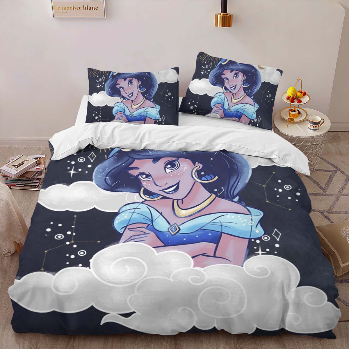 Jasmine Princess Moon Sky Duvet Cover 2