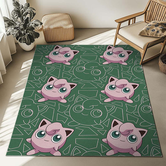 Jigglypuff Pokemon 3 Rug