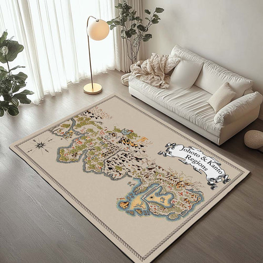 Johto And Kanto Regions 1001 Rug