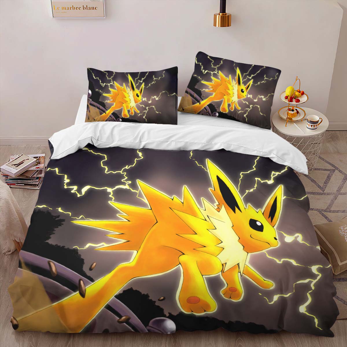 Jolteon Pokemon 2 Duvet Cover 2