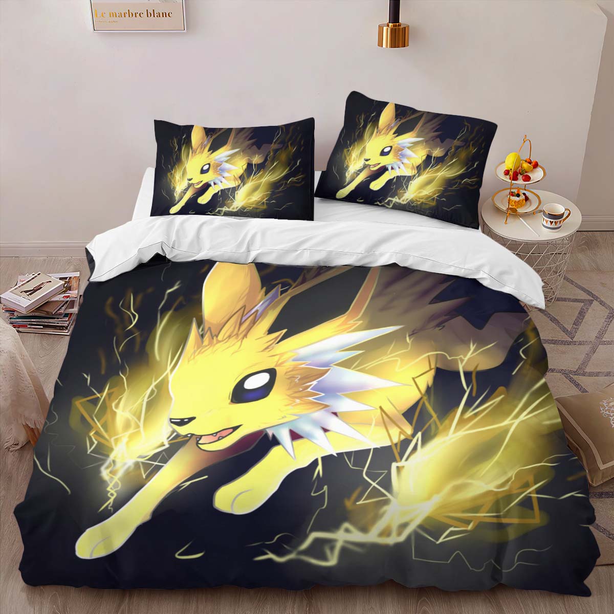 Jolteon Pokemon 3 Duvet Cover 2