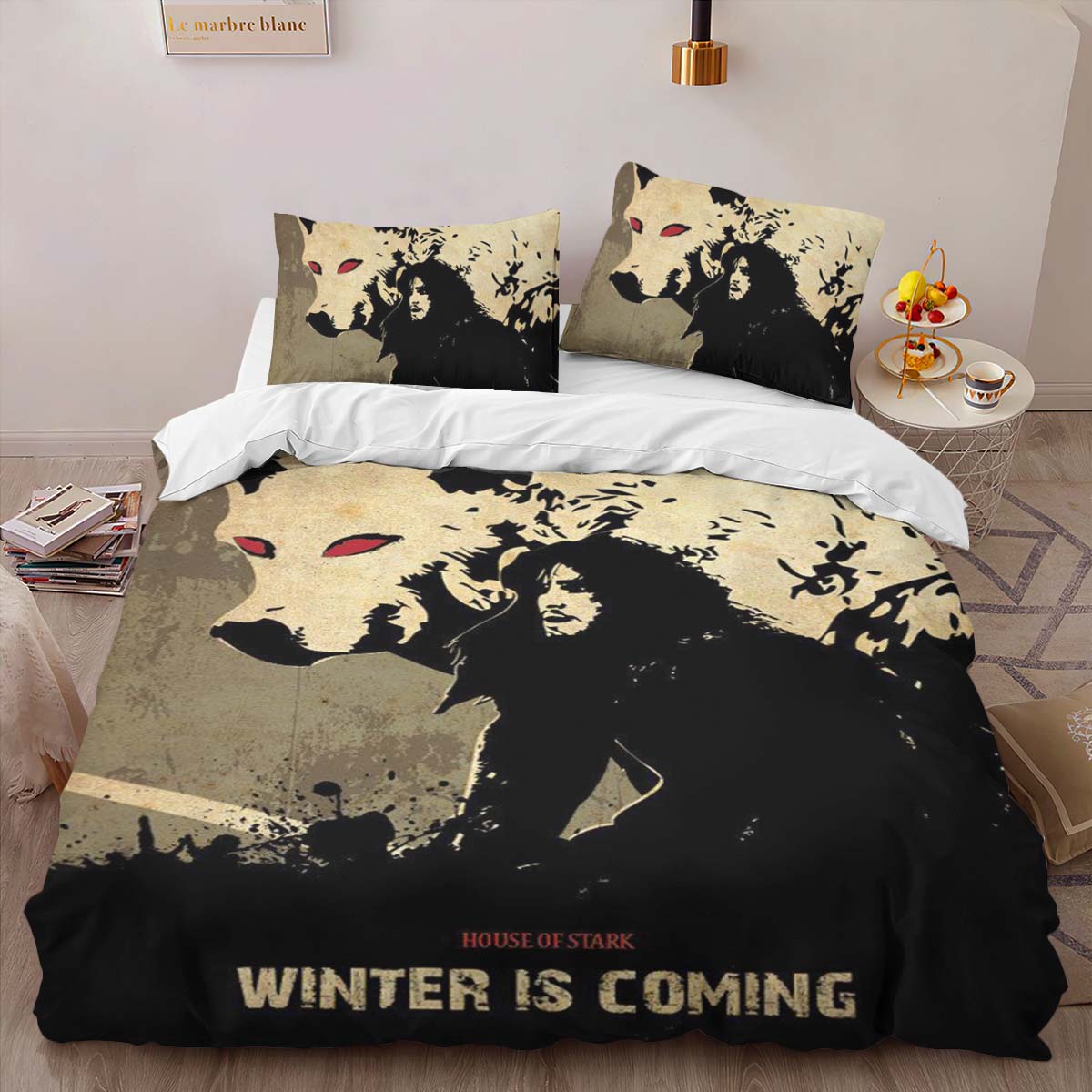 Jon Snow House of Stark Winter is Coming Duvet Cover 2