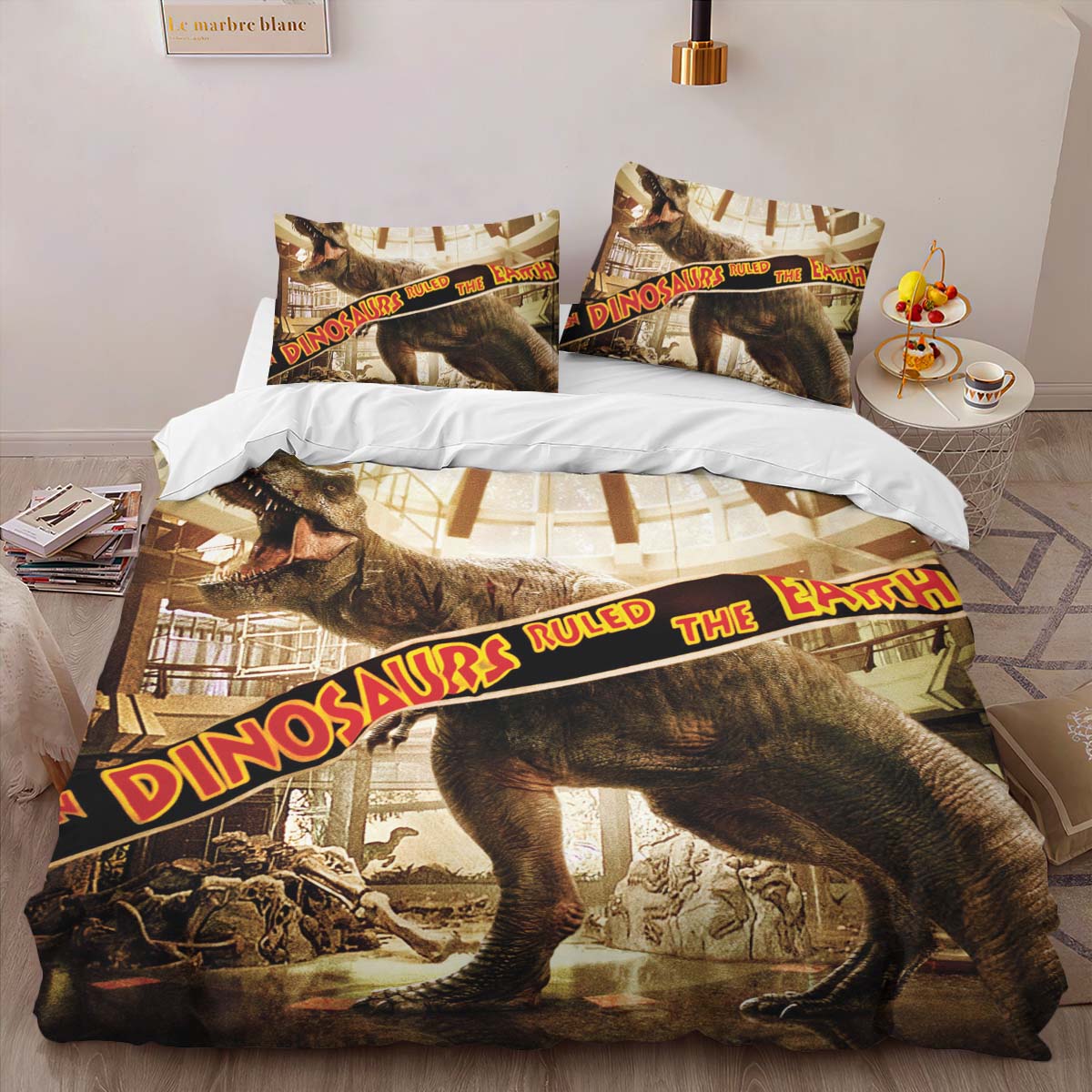 Jurassic World Dinosaur In Museum Duvet Cover 2