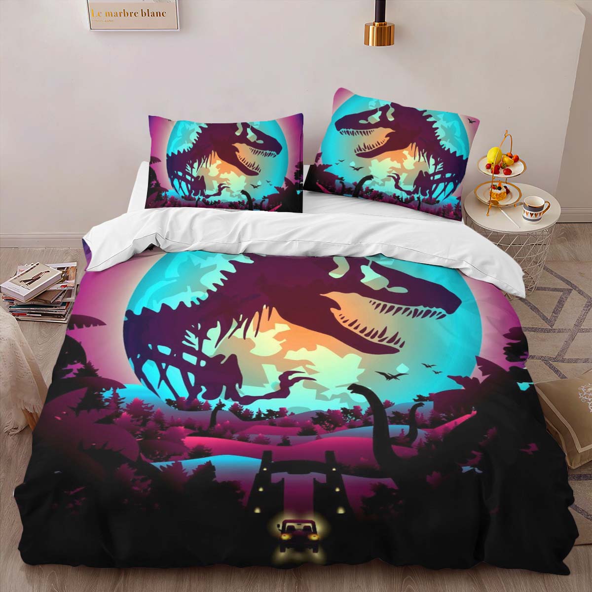 Jurassic world 12 Duvet Cover 2