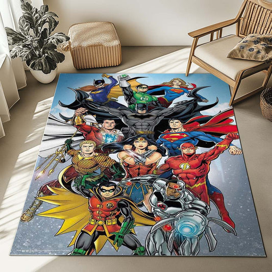 Justice League All Characters 01 Rug