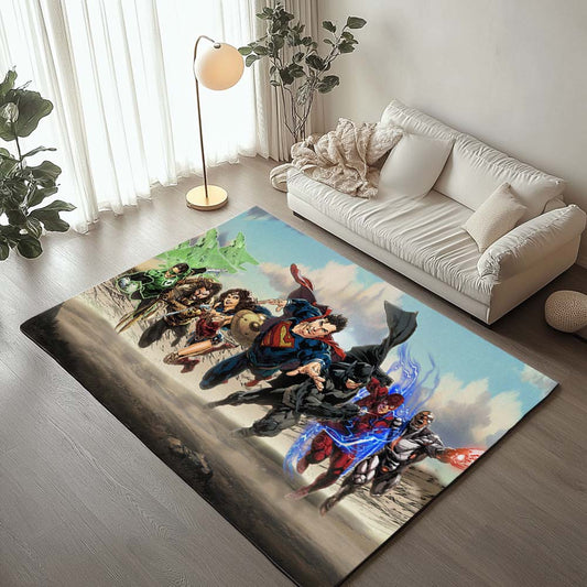 Justice League All Characters 09 Rug