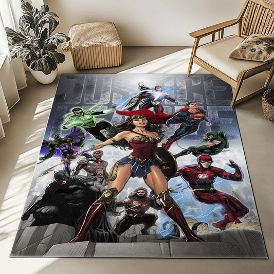 Justice League All Characters 12 Rug